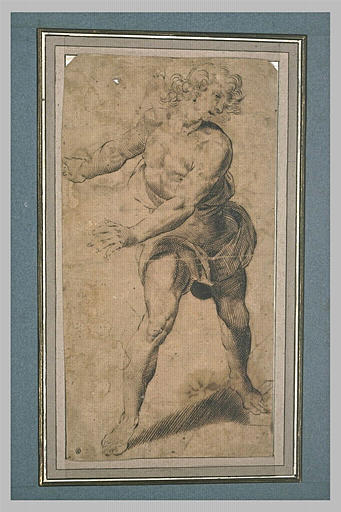Etude d'un jeune homme vu de face_0