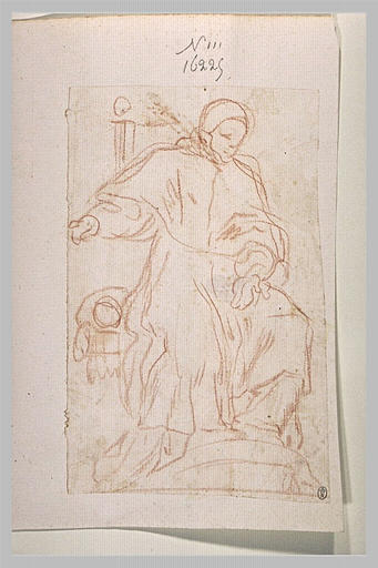 Religieux assis dans un fauteuil_0