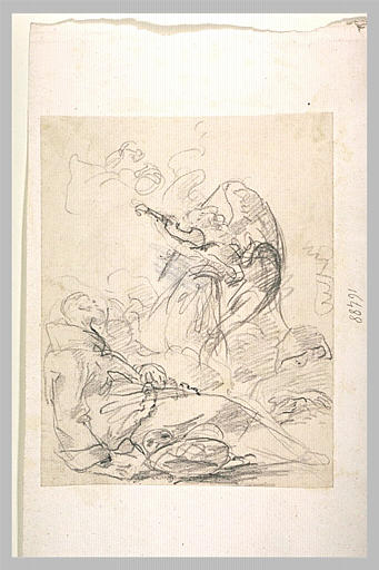 Saint François consolé par un ange musicien_0