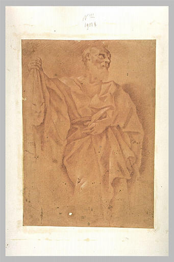 Vieillard drapé, debout_0