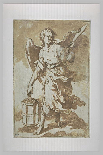 Ange tenant la lanterne et le sabre qui servi à couper l'oreille de Malchus_0