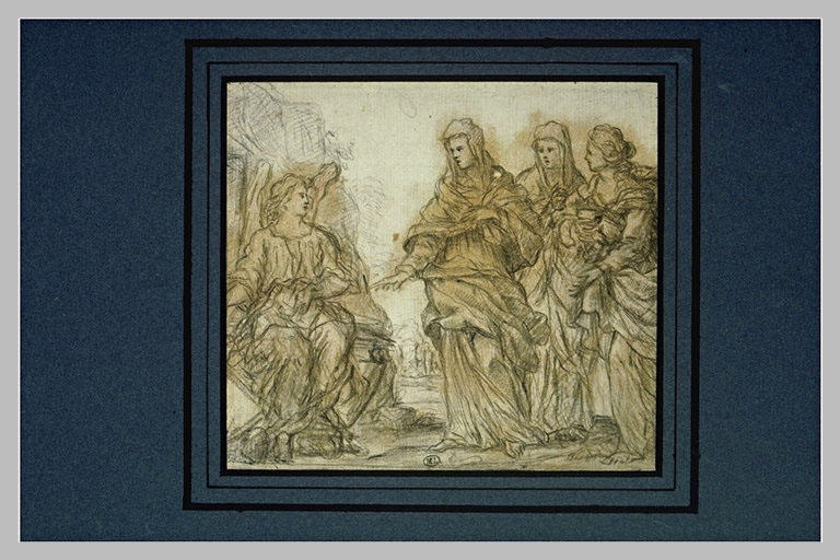 Trois saintes femmes ; Vierge à l'Enfant_0
