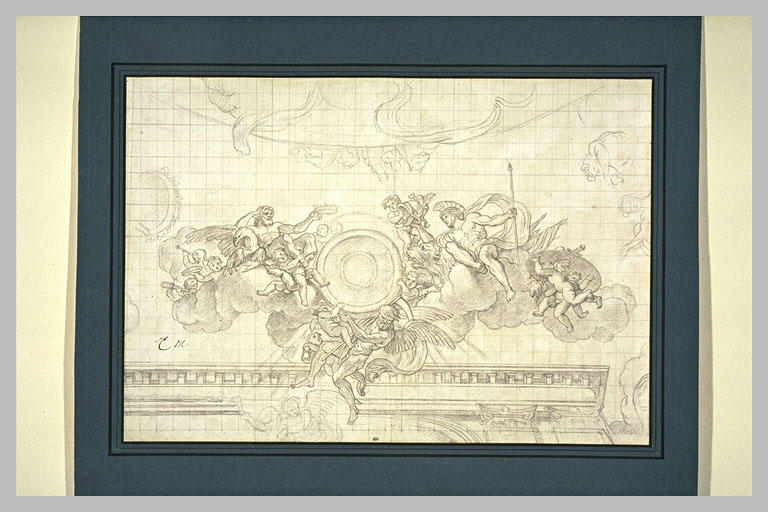 Partie centrale de la coupole du grand salon ovale de Vaux-le-Vicomte_0