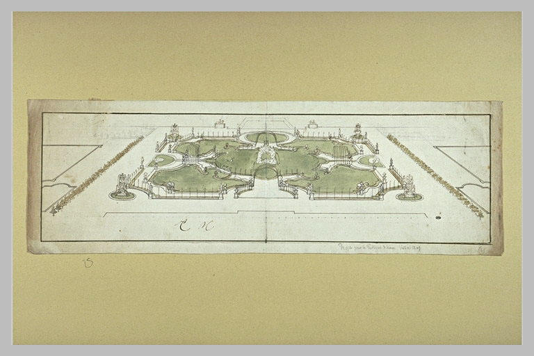Vue en perspective du premier parterre d'Eau de Versailles_0