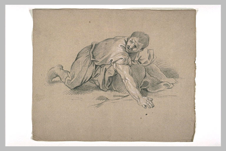 Homme à terre, criant_0