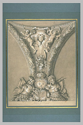 Ornement du Salon de la Guerre : L'Europe_0