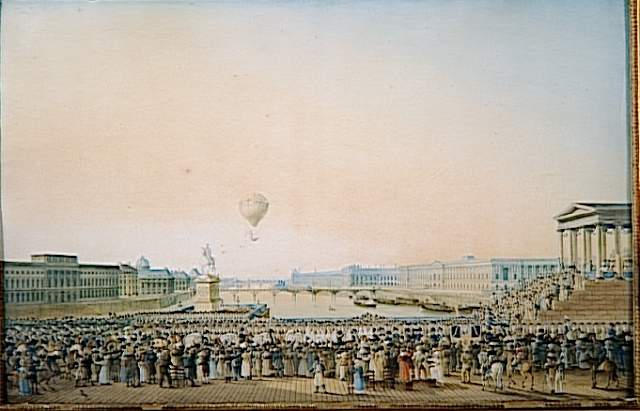 Entrée de Louis XVIII à Paris le 3 Mai 1814, au moment de son passage sur le Pont-Neuf, Antoine Ignace Melling