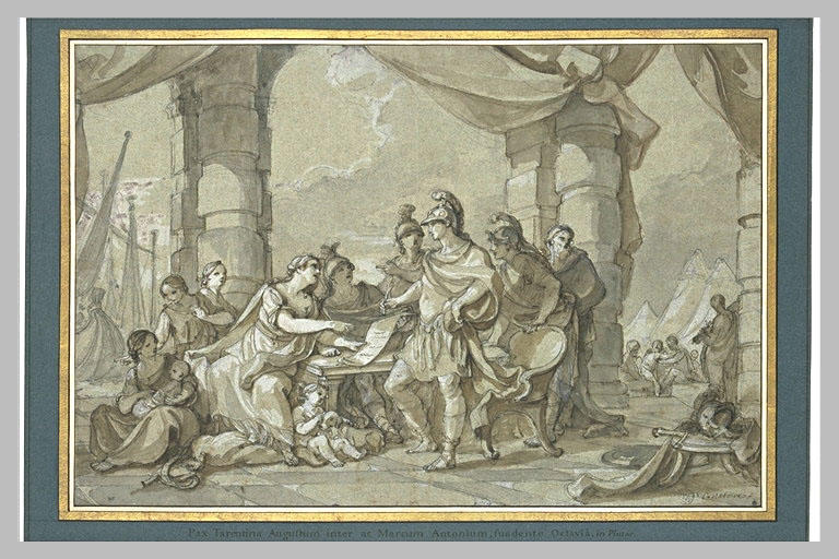 Conclusion de la paix à Tarente entre Auguste et Marc Antoine_0