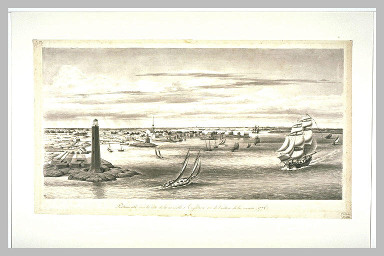 Vue de l'entrée de la rivière de Porstmouth_0
