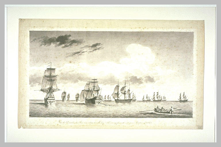 Vue de l'escadre du roi faisant route pour Boston en 1778_0