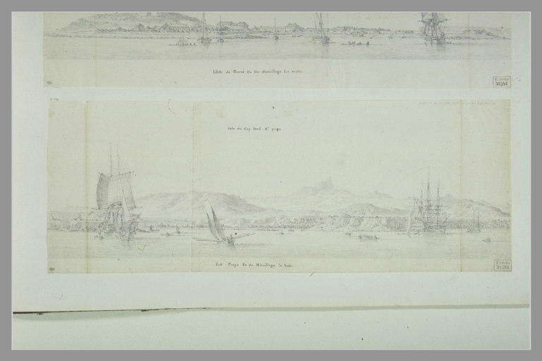 Vue de la Praya, Cap-Vert, prise du mouillage, le soir en 1771_0