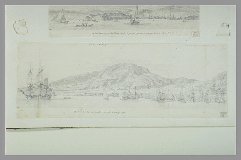 Vue de Saint Pierre Ile de la Martinique prise du mouillage, le soir en 1771_0