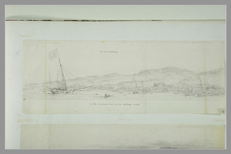Vue de la Basse Terre, Ile de la Gadeloupe,prise du mouillage le matin, 1771_0