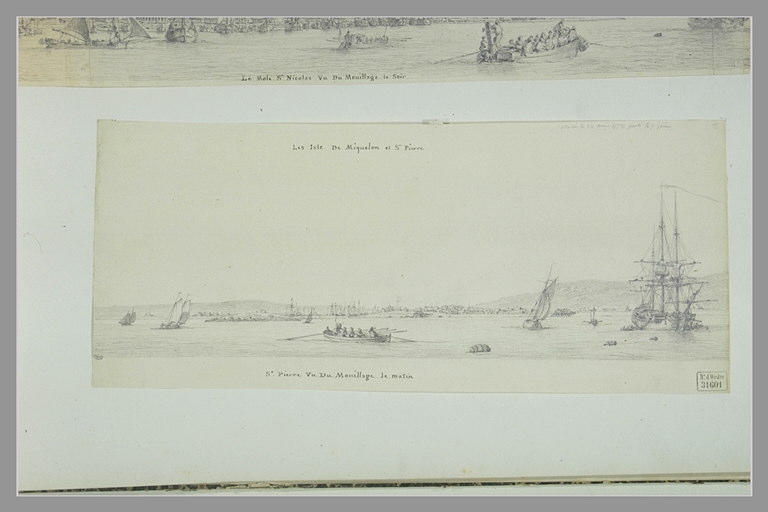 Vue de Saint Pierre, prise du mouillage, le matin, en 1771_0