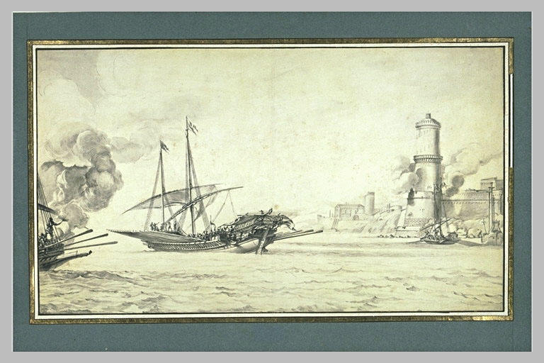 Galère sortant du port de Marseille_0