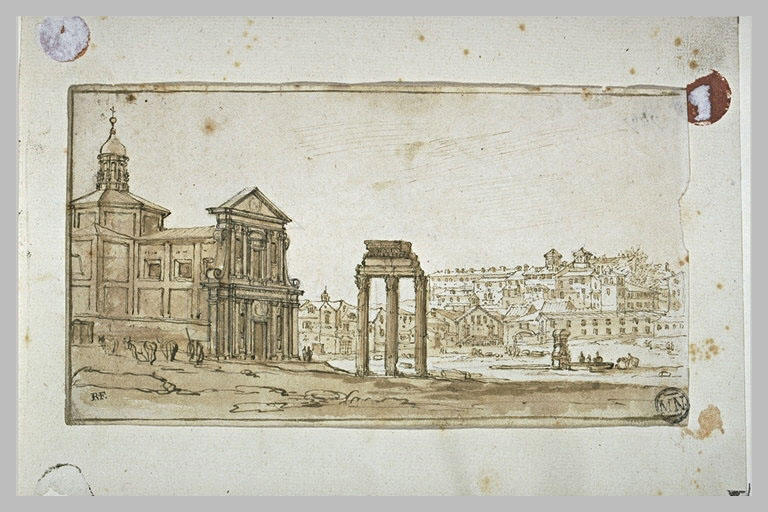 Vue de la Trinité des Monts, à Rome_0