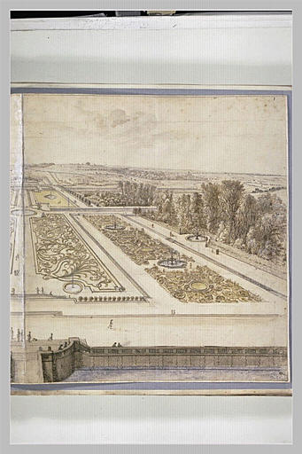 Château de Vaux-le-Vicomte, vue et perspective générale des jardins_1