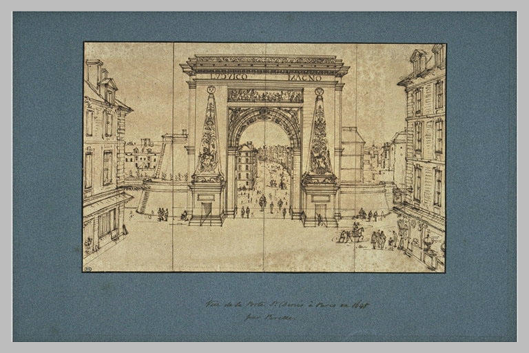 Vue de la Porte Saint-Denis à Paris_0