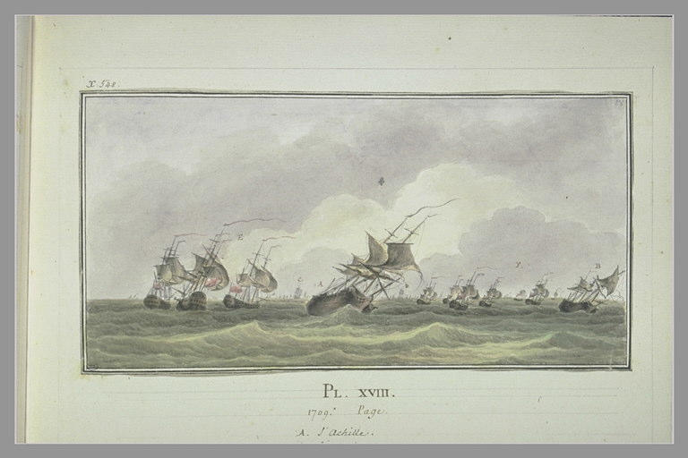 Campagnes de Duguay-Trouin : combat naval au large de l'Islande, 1709_0