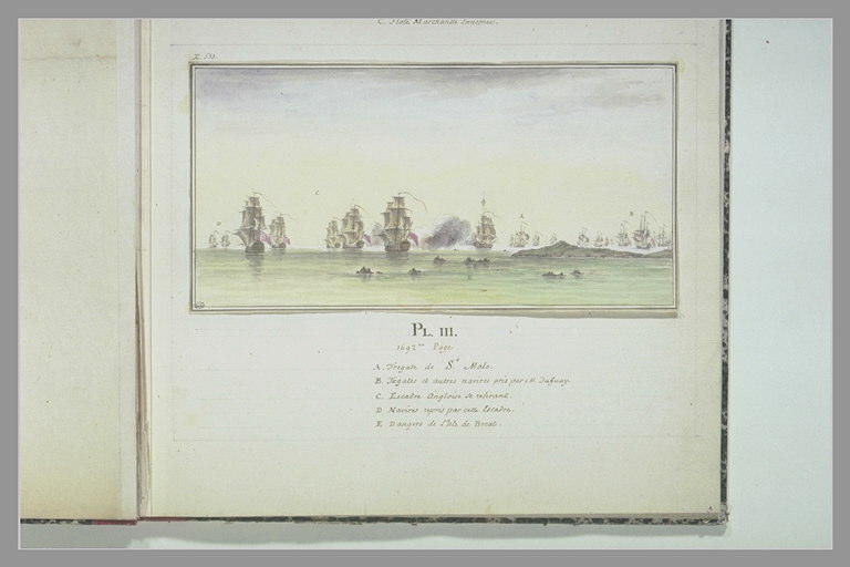 Campagnes de Duguay-Trouin : retraite devant une escade anglaise, 1692_1