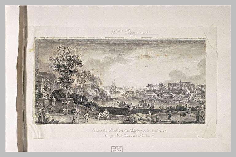 Vue du port de Brest vue de l'hôpital de la marine_0