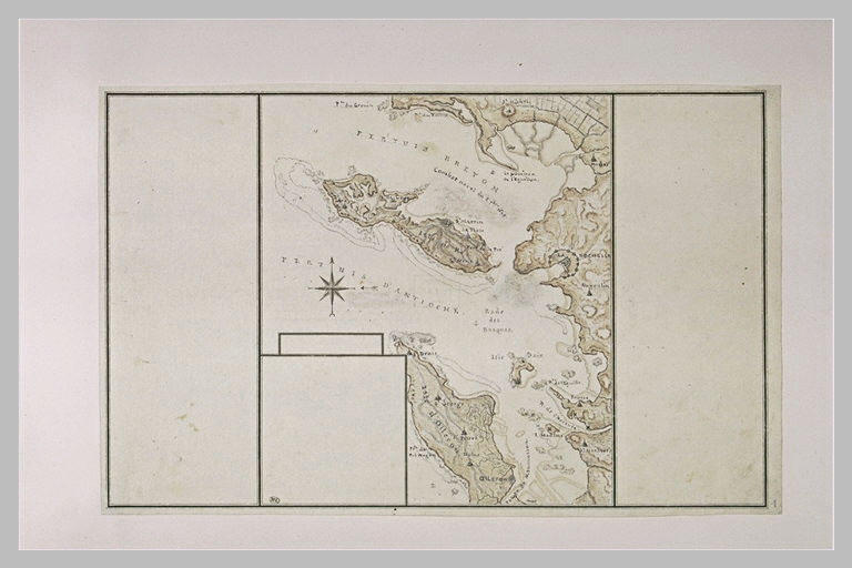Carte explicative du combat livré aux Rochellois devant l'île de Ré en 1625_0