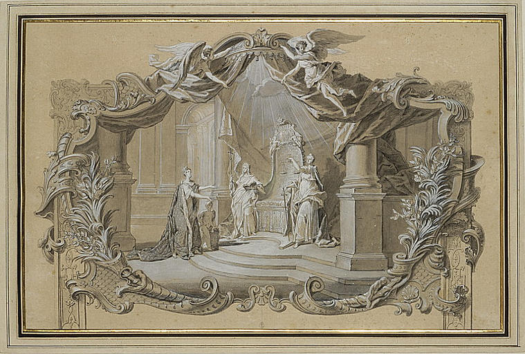 La France désigne le thrône de Louis XV_0