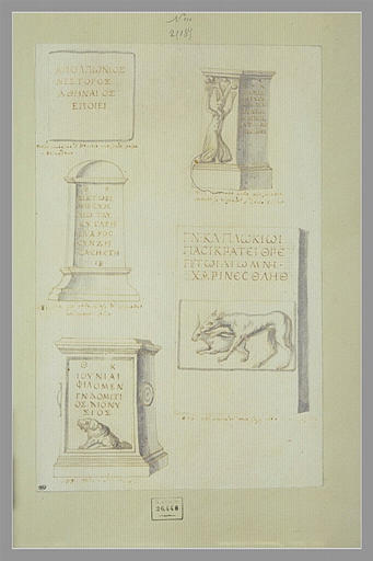 Une inscription grecque et trois monuments funéraires_0