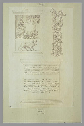 Trois monuments antiques dédiés à Cybèle ou à Mithra_0