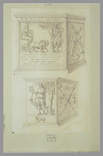 Deux monuments votifs avec des bas-reliefs_0