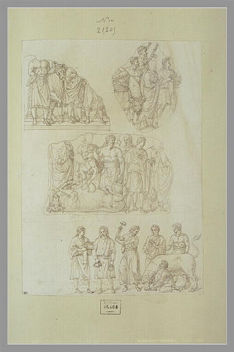 Cinq fragments de bas-reliefs_0