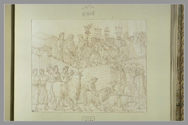 Un bas-relief représentant une scène de sacrifice_0