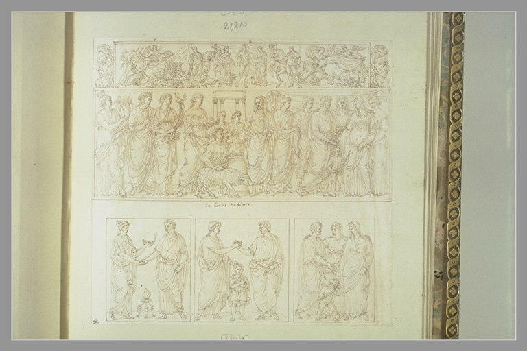 Un bas-relief divisé en deux registres ; trois bas-reliefs_0