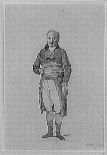 Portrait en pied du général Menou ; Jacques-François Menou (1750-1810), général en chef de l'armée d'Orient, pendant l'expédition d'Egypte en 1798/1800, comte d'Empire en 1808, gouverneur général de la toscane puis de Venise (autre titre)_0