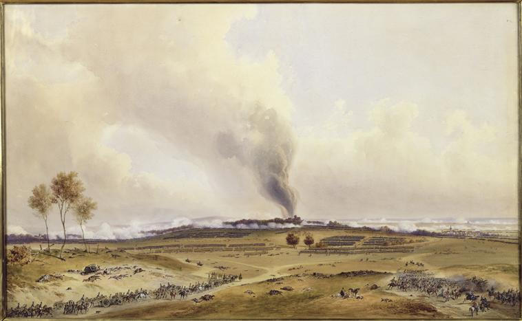 Bataille d'Iéna le 14 octobre 1806 à midi, Siméon Fort, 19e siècle