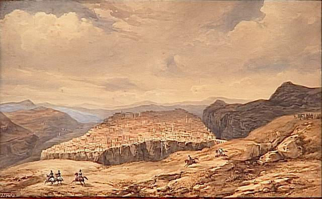 L'armée arrive devant Constantine le 6 octobre 1837 ; Arrivée de la seconde expédition française devant la ville de Constantine le 6 octobre 1837 (autre titre)_0