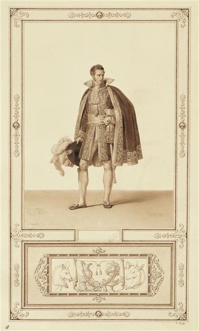 Sacre de Charles X : Un officier de la Maison du Roi_0