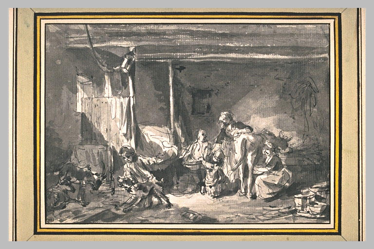 Intérieur d'une chaumière_0