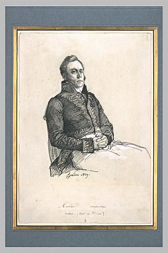 M. Auber, compositeur, assis, en costume de l'Institut_0