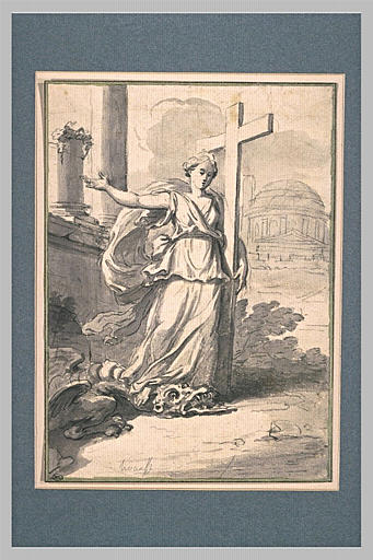 Sainte Marthe foulant aux pieds un dragon_0