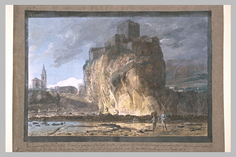 Le promontoire et une partie de la ville de Castel d'Iaci_0