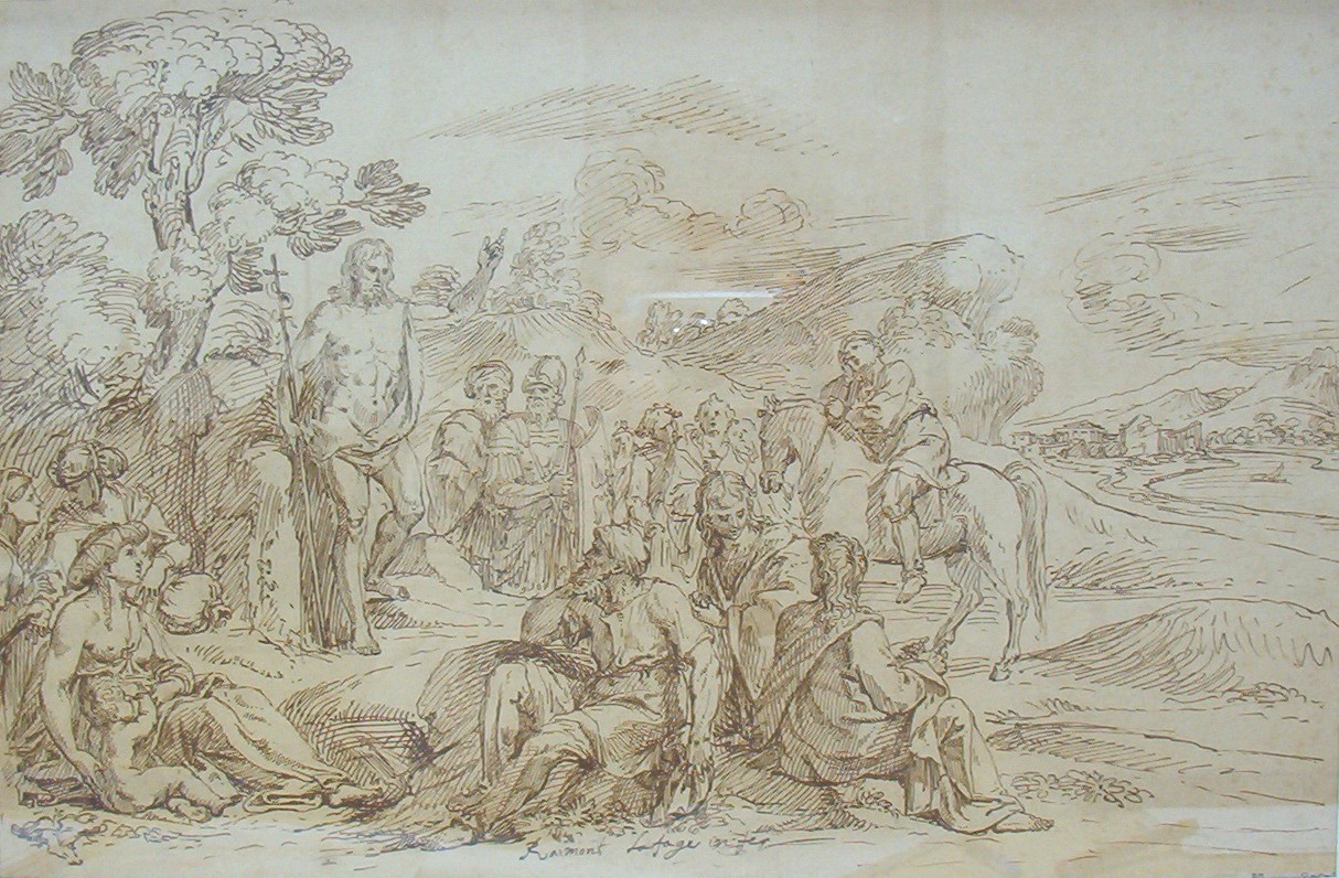 La prédication de Saint-Jean-Baptiste, Raymond La Fage, 4e quart 17e siècle