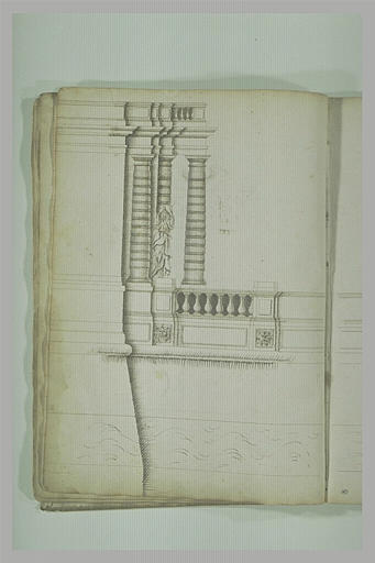 Etude d'architecture : terrasse evec colonnade_0