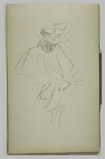 Buste d'une femme attablée_0