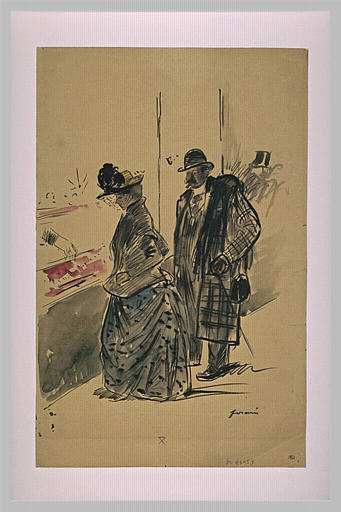 Femme, accompagnée d'un homme, regardant une devanture de bijouterie_0