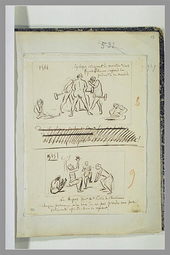 Caricatures : tableau du Travail ; tableau du Repos_0