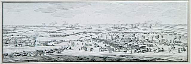 Vue du camp militaire français installé devant Dantzig - mai 1807_0