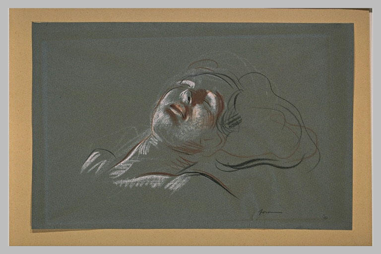 Tête de femme endormie_0