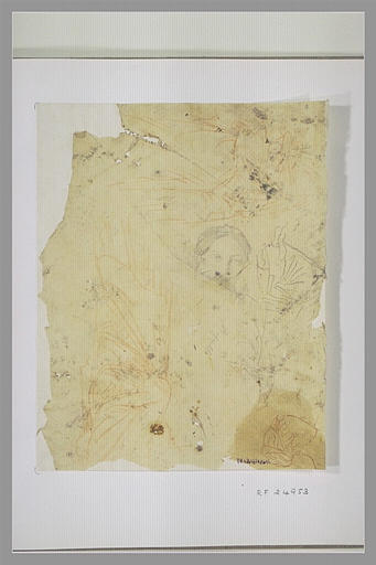 Études de draperies et de coiffures d'après l'antique et tête de femme_0