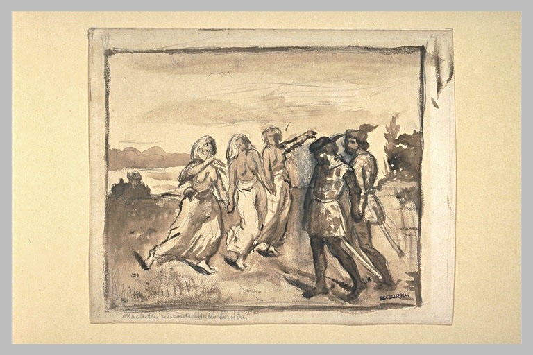 Macbeth et Banquo rencontrant les sorcières_0